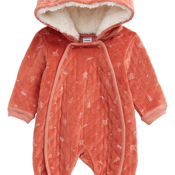 Nordstrom Baby Print Bunting Pink Dottie 3M - Picture 5 of 5